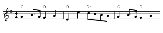 Bonny Breast Knot (Devon) - staff notation