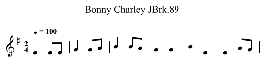 Bonny Charley JBrk.89 - staff notation