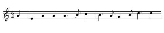 BONNY DUNDEE - staff notation