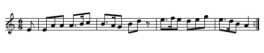 Bonny Dundee - staff notation