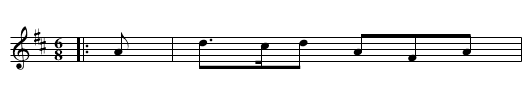 Bonny Green Garters [2], Bampton - staff notation