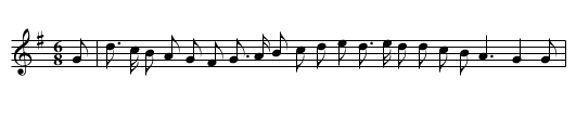 Bonny Green Garters - staff notation