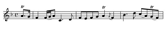 Bonny Iean - staff notation