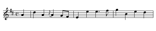 Bonny Jamie O' - staff notation