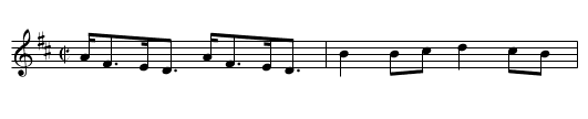 Bonny Kate of Aberdeen - staff notation