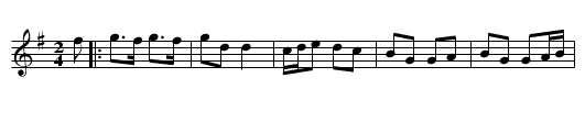 Bonny Kate - staff notation