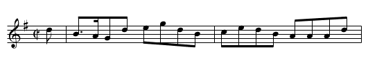 bonny Lad., The  - staff notation
