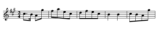Bonny Lads - staff notation
