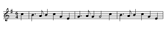Bonny Lass of our Town - staff notation