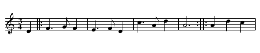 Bonny Sweet Robin - staff notation