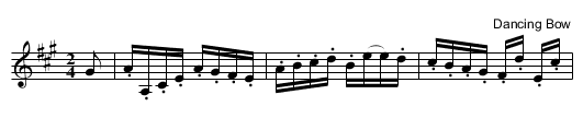 Bonnygate Fiddler, The - staff notation