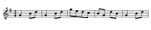 Bonsadalians, The - staff notation