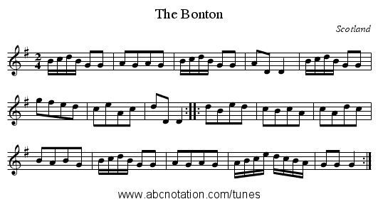 Bonton, The - staff notation