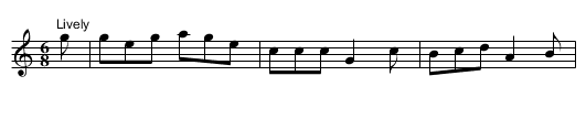 Bony Smith's Quadrille - staff notation