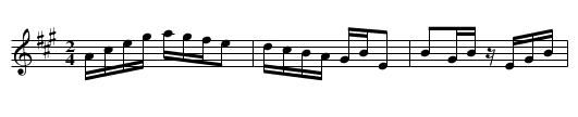 Bookley's Favorite Reel - staff notation