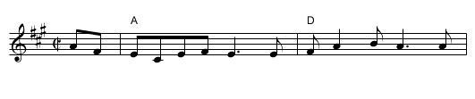 Booth (Trad. version from Bruce Molsky) - staff notation