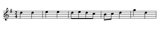 Boquett. TWC.154, La - staff notation