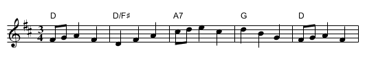 Border Waltz I - staff notation