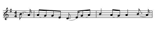 Border Widow's Lament - staff notation
