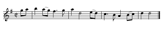 Bore la Bass - staff notation