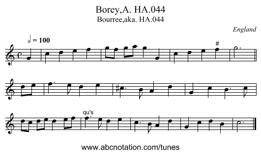 Borey,A. HA.044 - staff notation