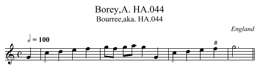 Borey,A. HA.044 - staff notation
