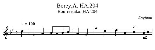 Borey,A. HA.204 - staff notation