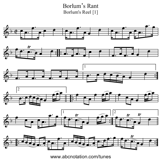 Borlum’s Rant - staff notation