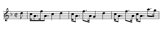 Borlum's Reel [1] - staff notation