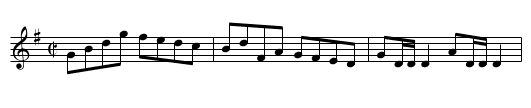 Borobridge Hornpipe. Le4.253 - staff notation