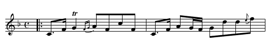 BORTHWICK BRAES - staff notation