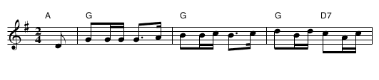 Boston Delight - staff notation