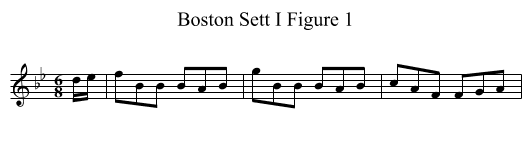 Boston Sett I Figure 1 - staff notation