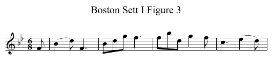 Boston Sett I Figure 3 - staff notation