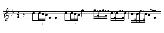 BOSTON SETT (tune 4) - staff notation