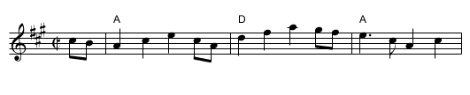 Boston Two-Step - staff notation