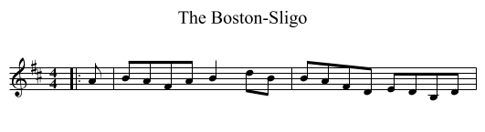 Boston-Sligo, The  - staff notation