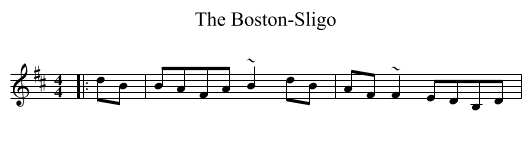 Boston-Sligo, The  - staff notation