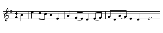 Botany Bay - staff notation