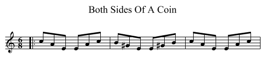 Both Sides Of A Coin - staff notation