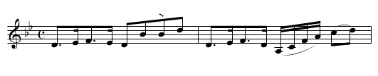 Bothwell Castle - staff notation