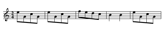 Bounce. HSJJ.075, The - staff notation