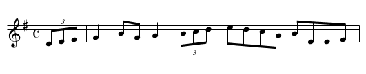 Bouncing Boy, The - staff notation