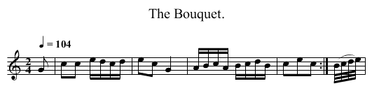 Bouquet., The  - staff notation