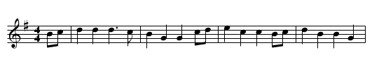 bouree 32a & b - staff notation