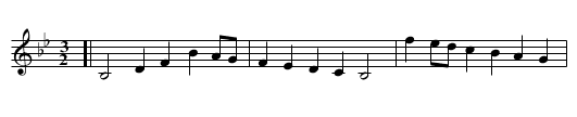 Bourough Fair - staff notation