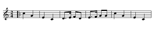 Bourrée à six de Briantes - staff notation