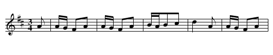 Bourrée artée - staff notation