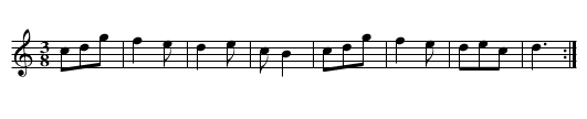 Bourrée d'Aumont - staff notation