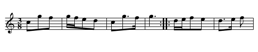 Bourrée de Creuse - staff notation